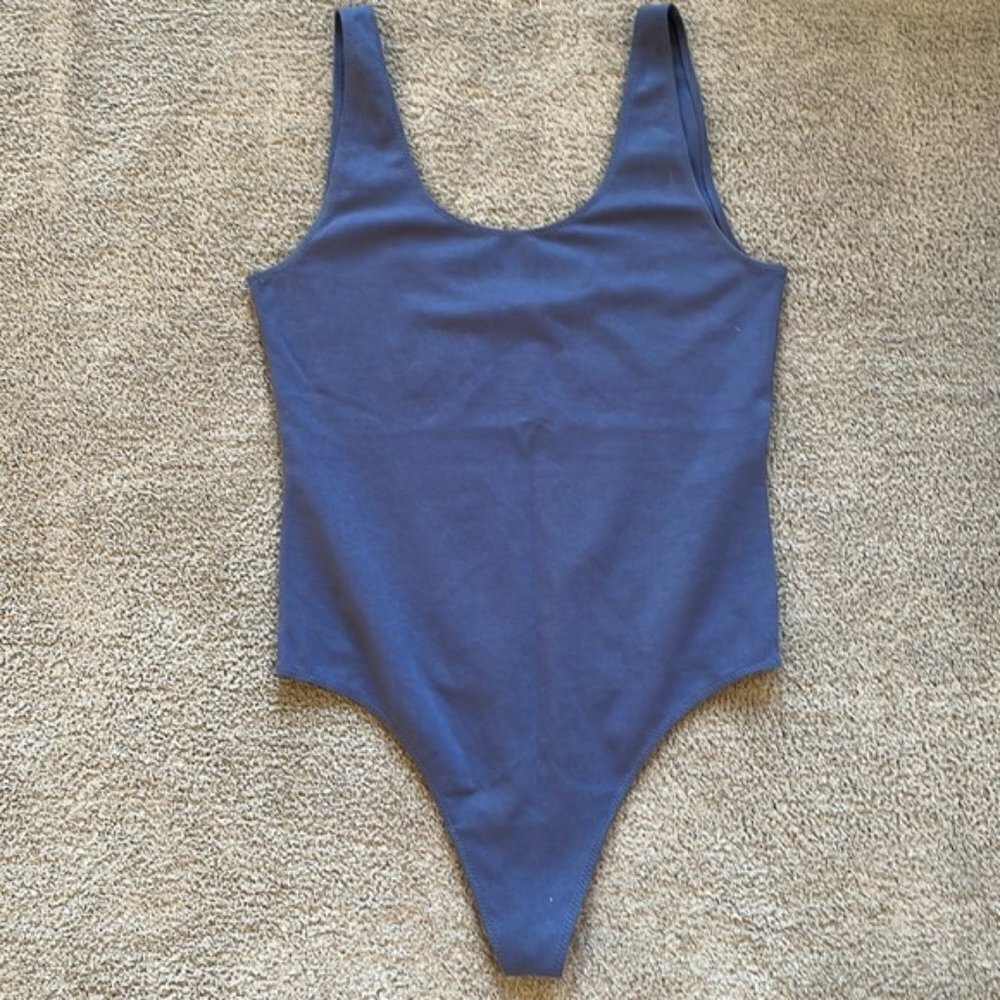 EC Wilfred Free Leila Bodysuit - Scoop Neck - Thong Back - Size L